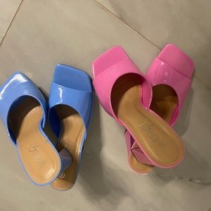 Pink & Blue shoes perfect for a gender reveal!